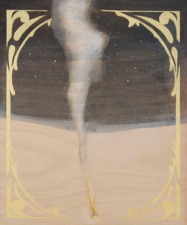 Fumée dans le desert